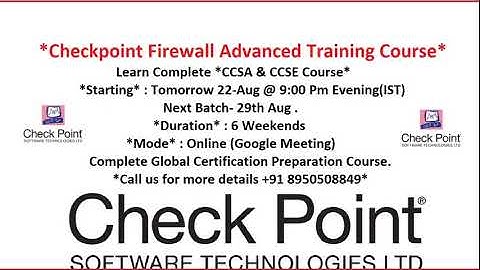Checkpoint R80.40 -CLASS - New Batch || NetworKHelp