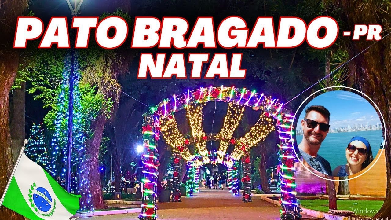 Uma Linda e encantadora iluminação de Natal no interior do Paraná na cidade Pato Bragado 2025
