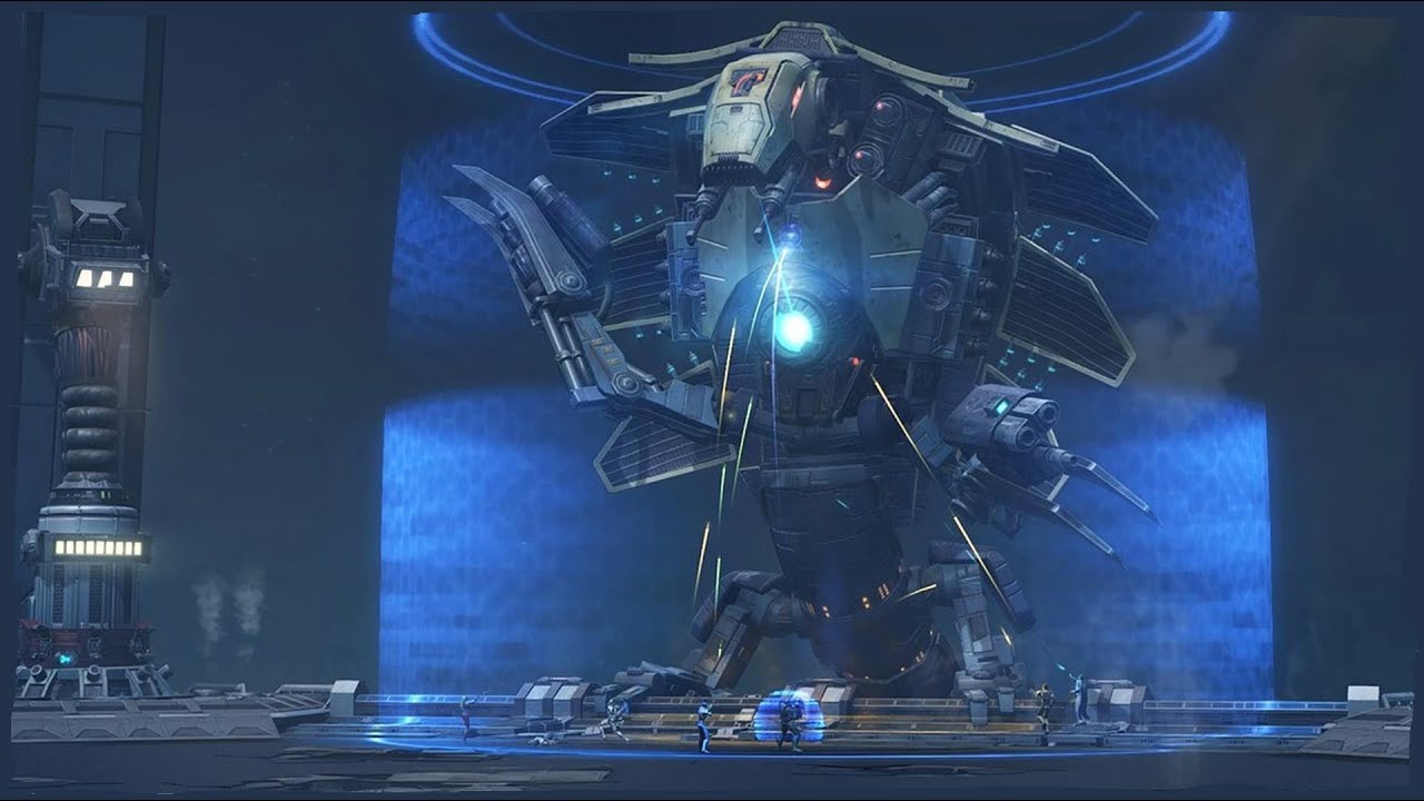 SWTOR: IZAX - gods from the machine - Guild Ops 16 Man Story Mode...