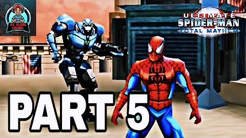 PART 5 - Ultimate Spider-Man: Total Mayhem "No Link to Explosion, says Mayor" [Venom] Gameplay