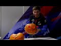 HAPPY HALLOWEEN! Daniil Kvyat & Pierre Gasly Get Pumpkin Carving