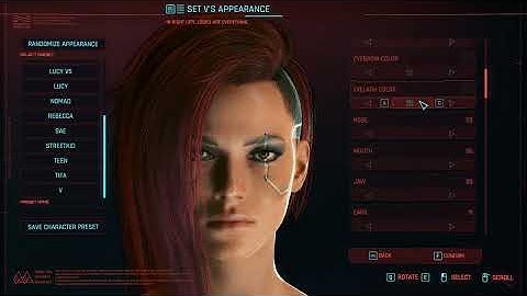 Cyberpunk 2077 requested female v creation - the girl from my recent videos