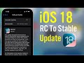 iOS 18.1 RC Update | how to update ios 18 RC to iOS 18 official | iOS 18 RC to Stable |