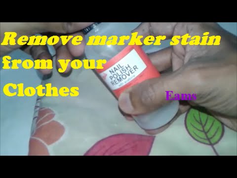 Remove Marker stain from your clothes - YouTube
