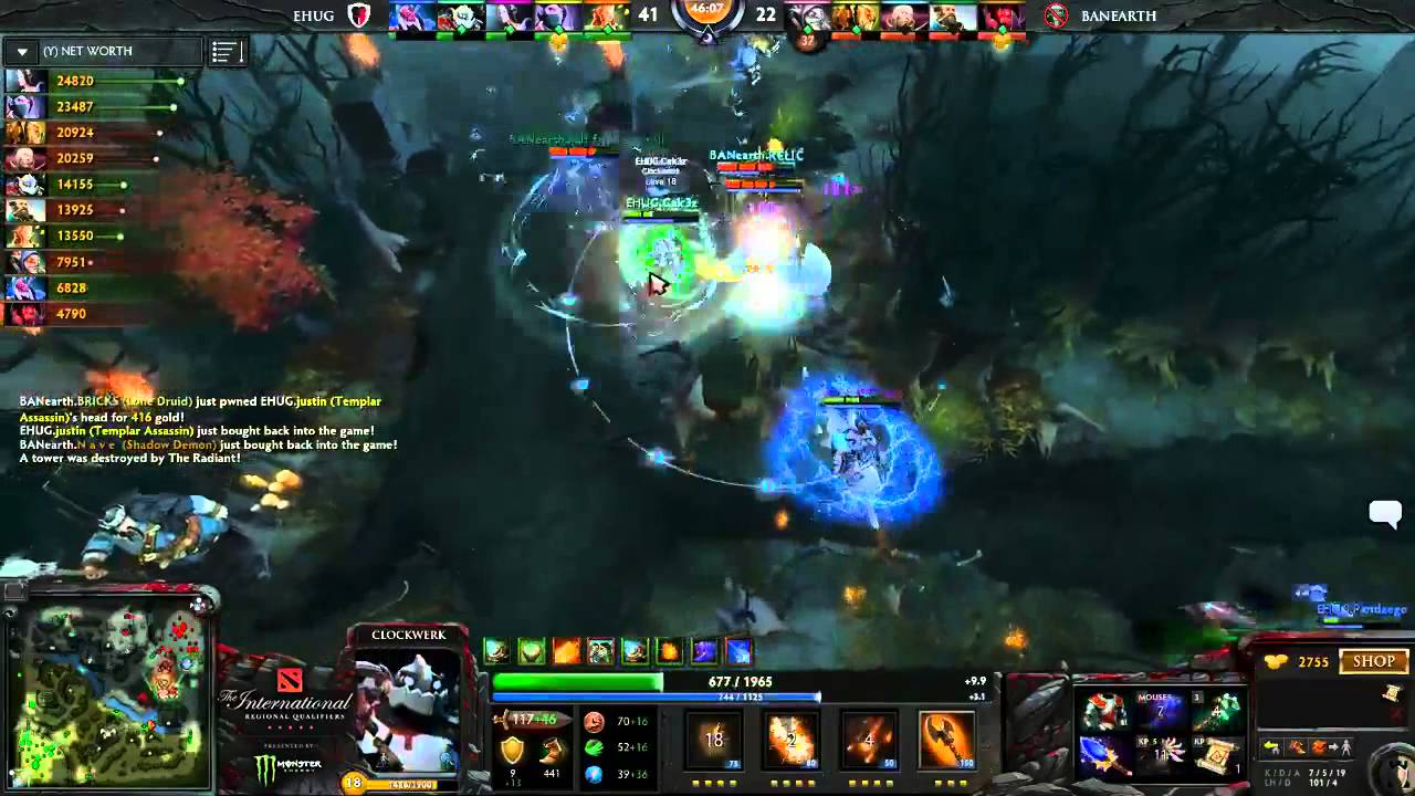eHug vs BanEarth Dire Secret Shop Fight
