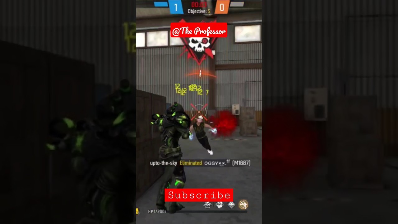 1HP kill shot in free fire game||