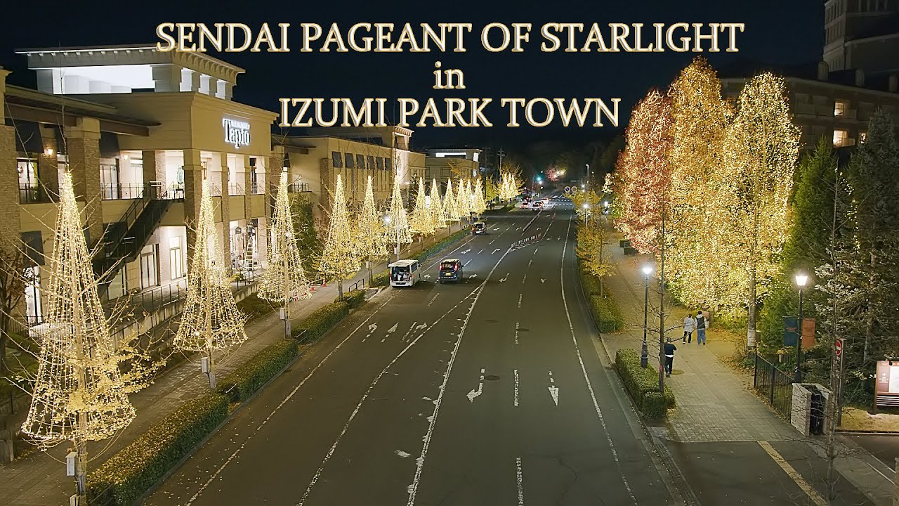 仙台光のページェント In 泉パークタウン Japan 4k Christmas Lights Sendai Izumi Park Town イルミネーション 夜景 Night View Youtube