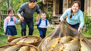 Draining a Muddy Pond to Catch Giant Fish - Cooking Traditional Ant Egg Cakes | Chuc Thi Duong