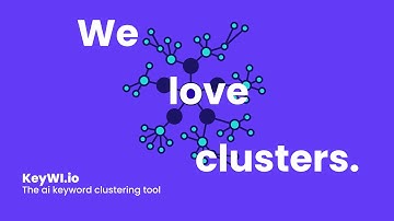 KeyWI.io - ai-driven keyword clustering & intent predictions