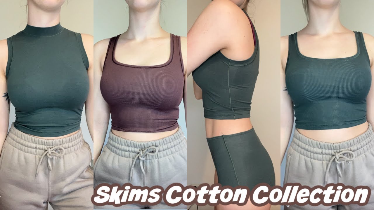 SKIMS COTTON COLLECTION - Try-On Haul & Review 