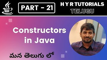 P21 - Constructors in Java | Core Java | Java Programming |