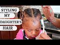 HOW I STYLE MY ONE YEAR OLD DAUGHTER'S HAIR!!!