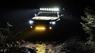 Overland / OffRoad Lighting on a Toyota Tacoma  KC Hilites Pro6 Lightbar, Flex Era 3, etc.