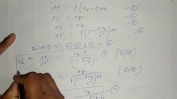 Velocity Transformation under L.T Part-2 for B.sc 1st year by Sapna Agarwal