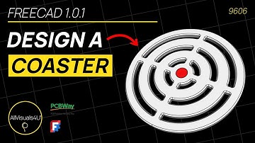 🧩 FreeCAD Part Design Coaster - Using Trim, Pocket, And Polar Pattern Tools - FreeCAD Tutorial