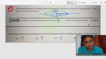 Doubt.1 of Rotational Mechanic Mains Module by RKH Sir