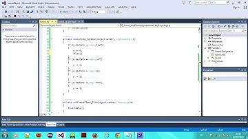 how to move objects in c# form using keyboard BEST METHOD !!!