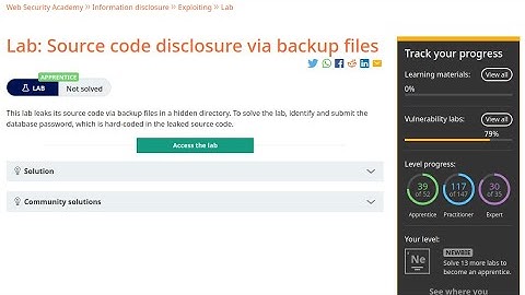 Web Security Academy | Information Disclosure | 3 - Source Code Disclosure Via Backup Files