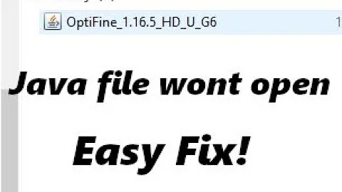 Java files wont open EASY fix!