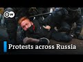 Russian police arrest thousands in second week of protests | DW News