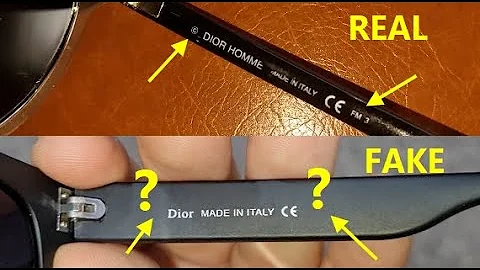 Christian Dior Sunglasses real vs fake. How to spot counterfeit Dior eyewear