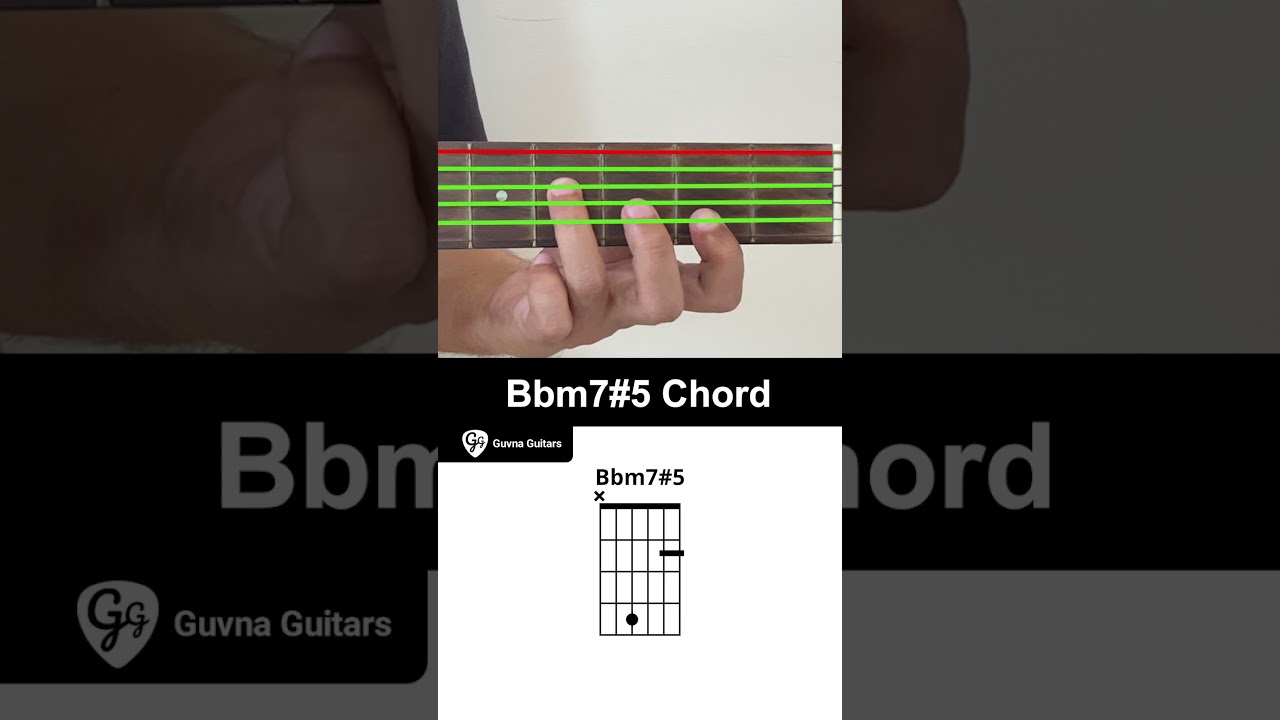 How To Play The Bbm7#5 Chord On Guitar - Guvna Guitars