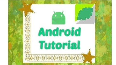 Android tutorial AIDE-#1 Button with function