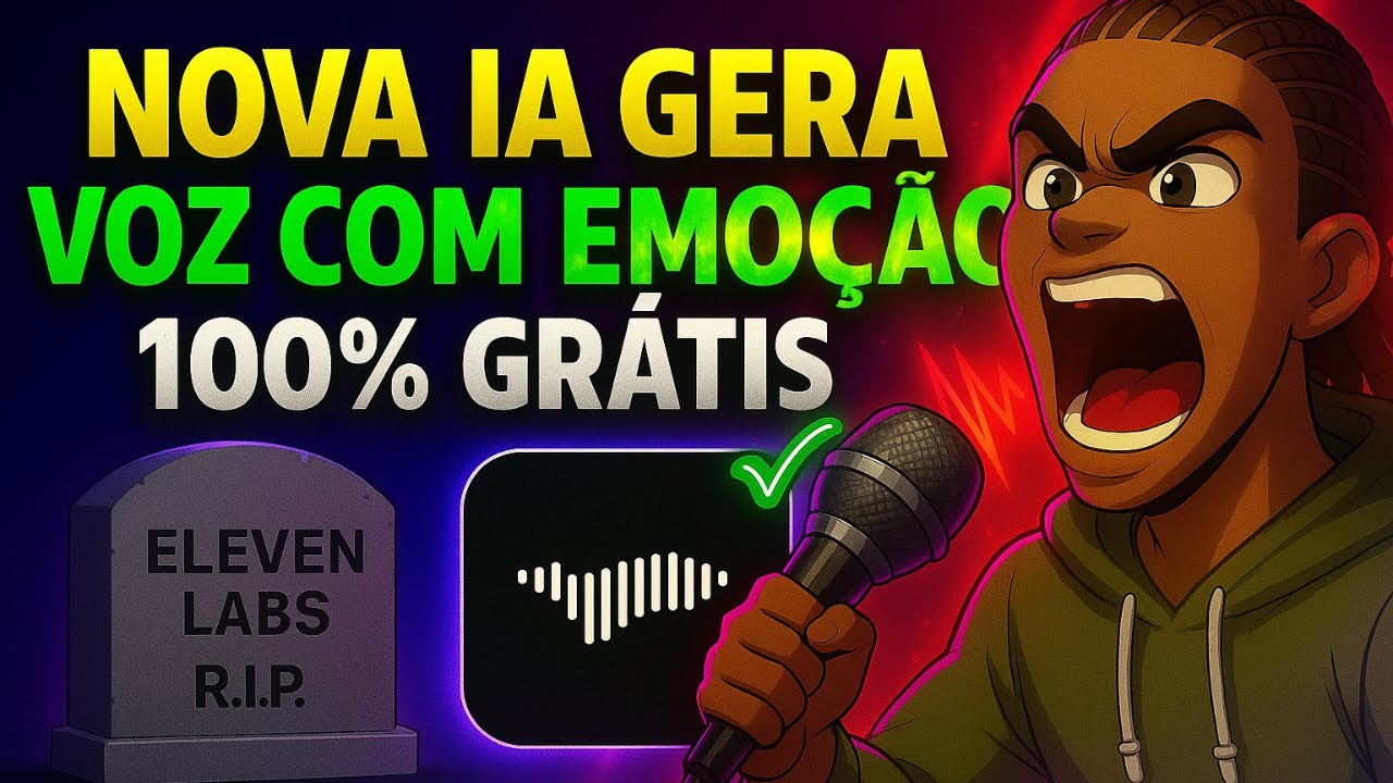 😱 CHOCANTE! Essa IA GRÁTIS Fala com EMOÇÃO HUMANA — e é ILIMITADA!