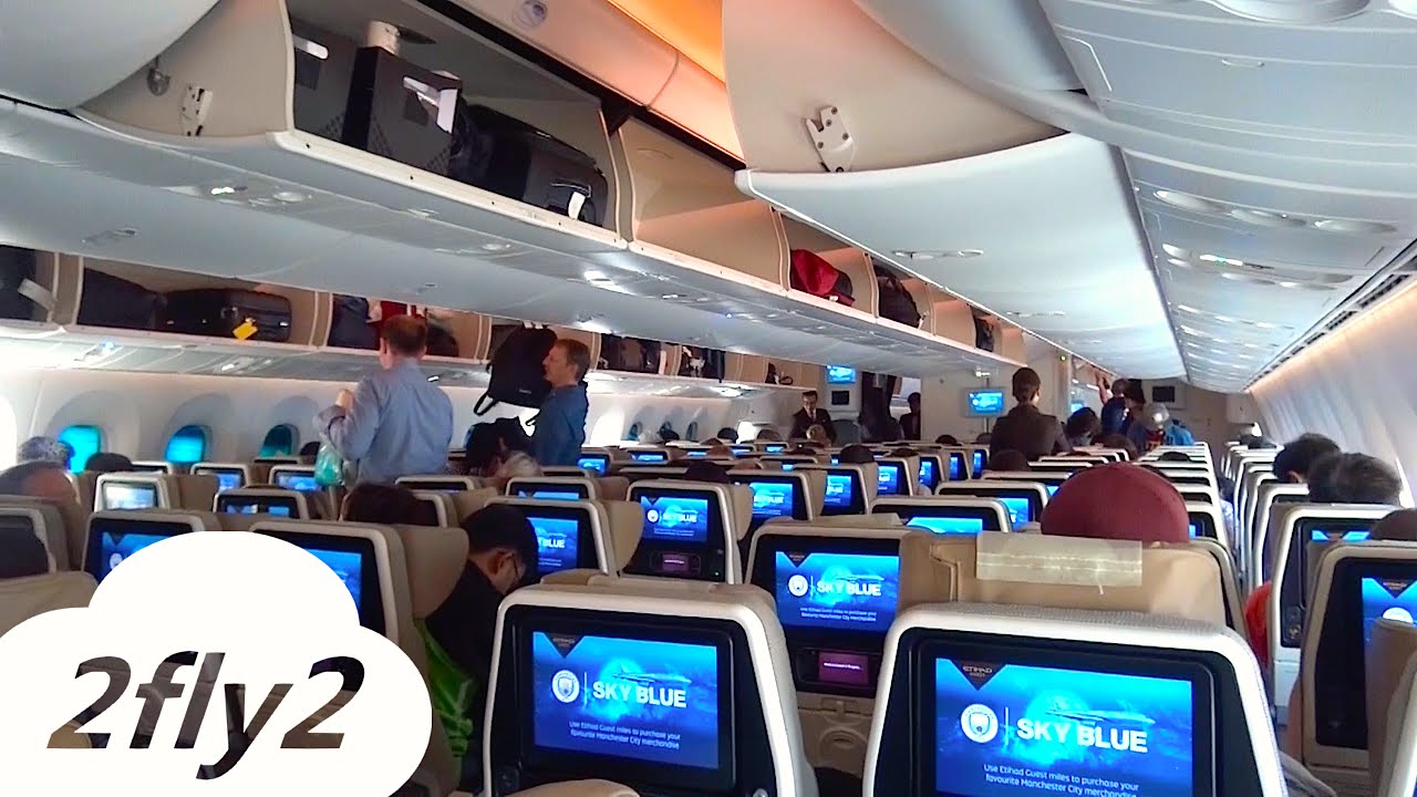 Etihad Airways Boeing 787 9 Dreamliner Zurich Abu Dhabi Economy Class Hd