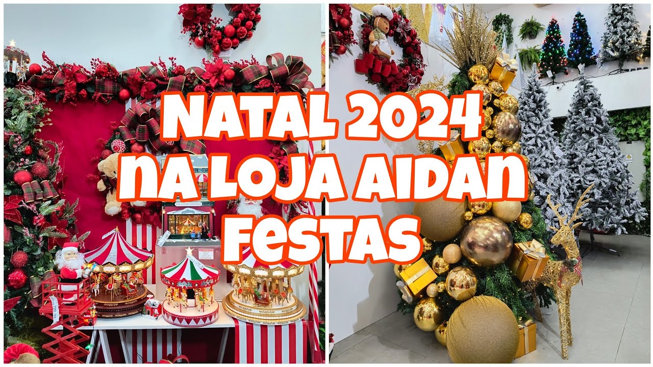 Tour pela decoração de Natal 2024 na loja Aidan, muitas inspirações e árvores de Natal lindíssimas