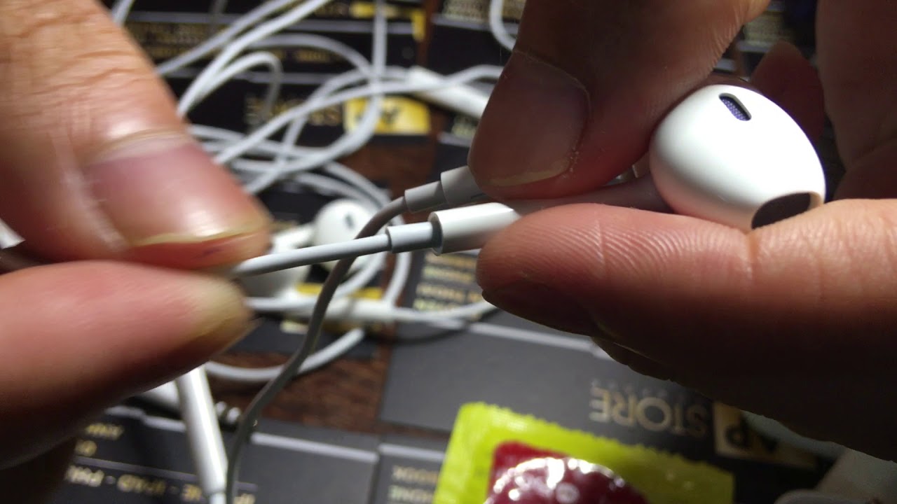 Phân biệt tai nghe iphone zin bóc máy và tai nghe fake như zin máy!
