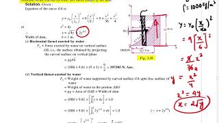 Fluid Mechanics Chapter 3 | Example 3.30 Solution | Hydrostatic Forces on Plane Surface Explained