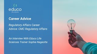 Pharmaceutical Regulatory Affairs Career Advice - What areas will be exciting in the future