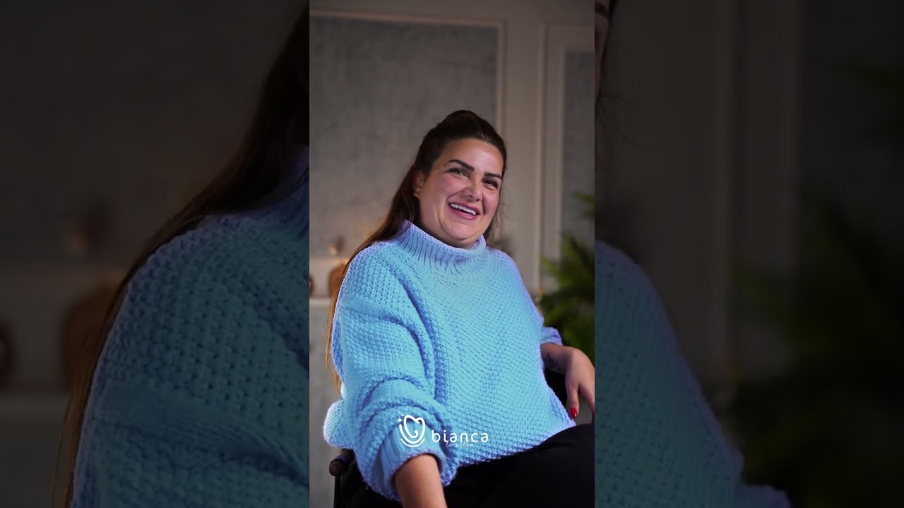 our patient came from abroad to do her Hollywood smile with us