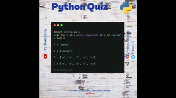 Python Quiz | Day 22 | What is the output of following code ?