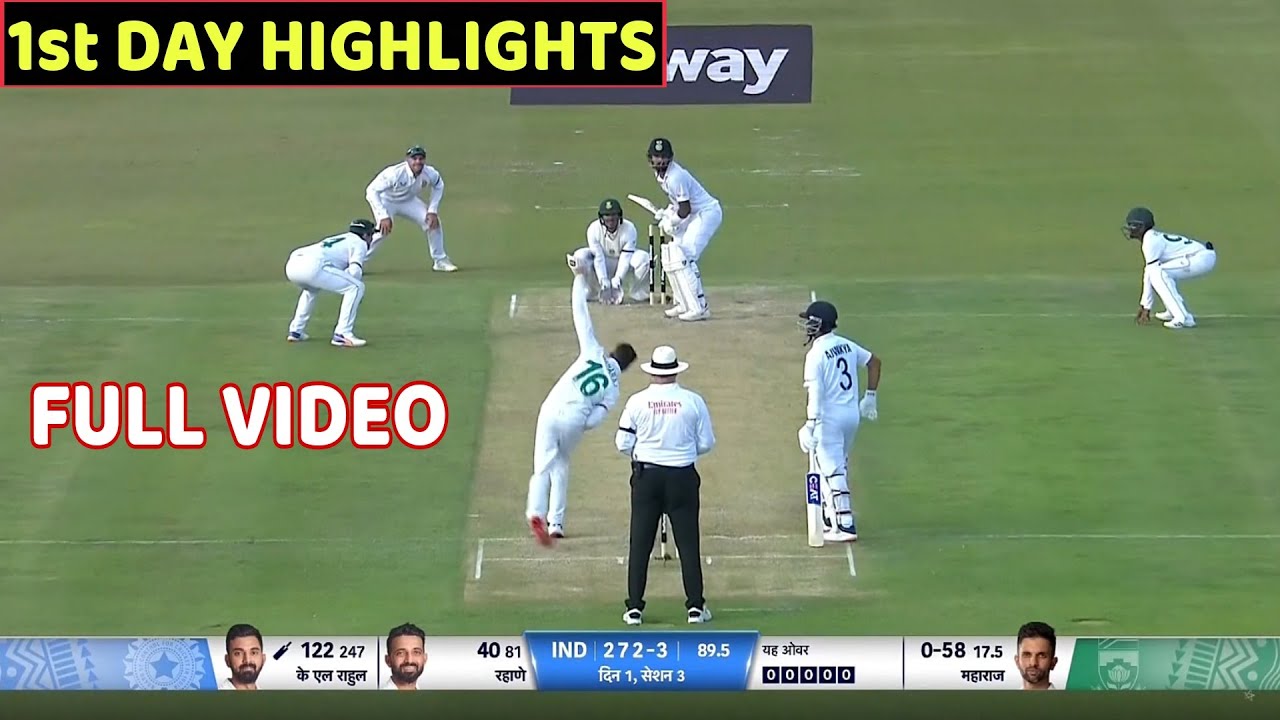 India Vs South Africa 1st Test 1st Day Full Match Highlights - YouTube