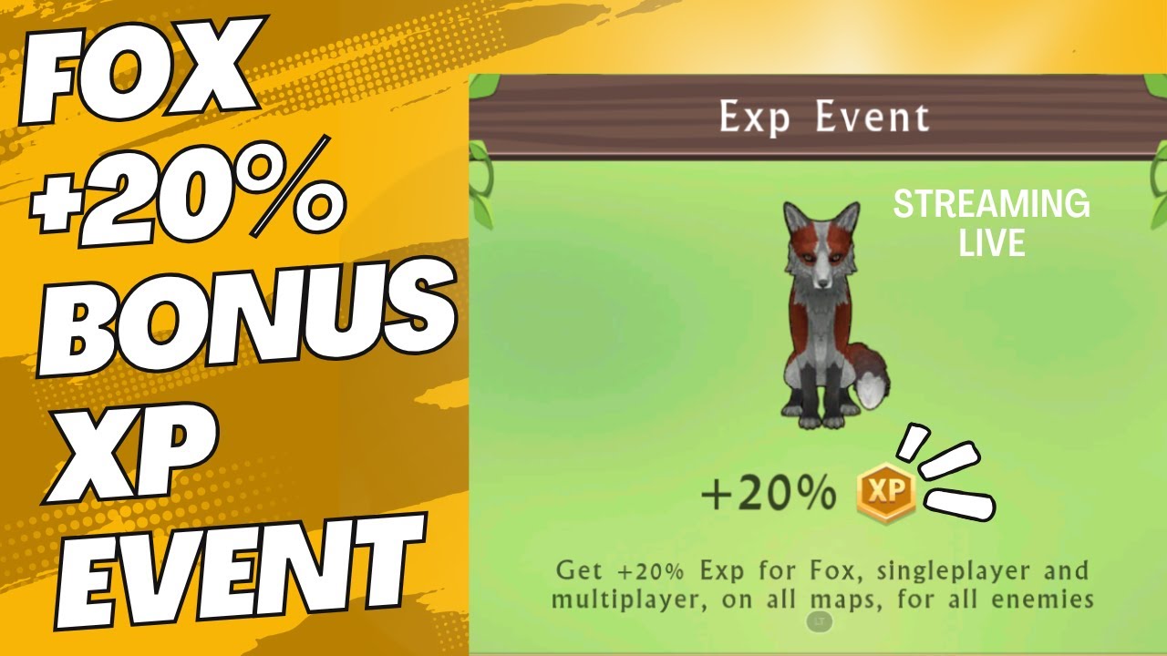 Playing WildCraft Live Season 16 WildPass Fox Bonus XP Weekend 