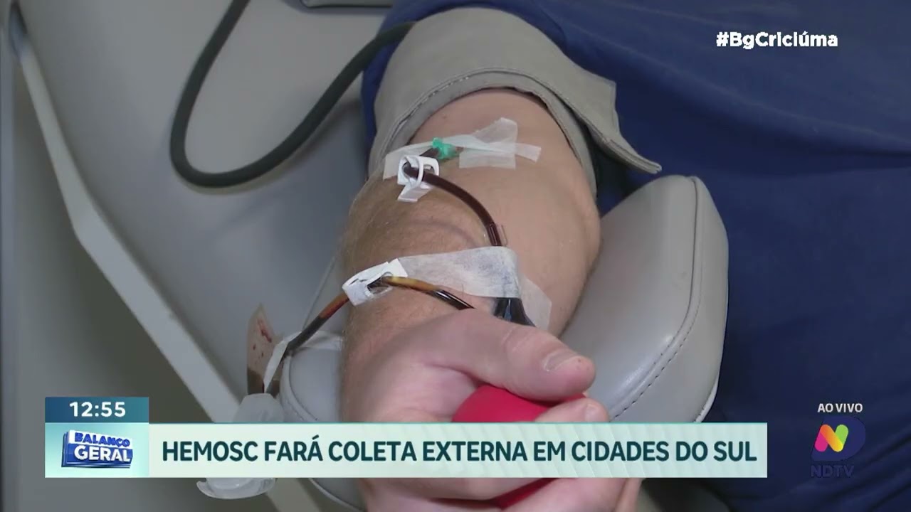 Hemosc volta a realizar coletas externas de sangue em Criciúma