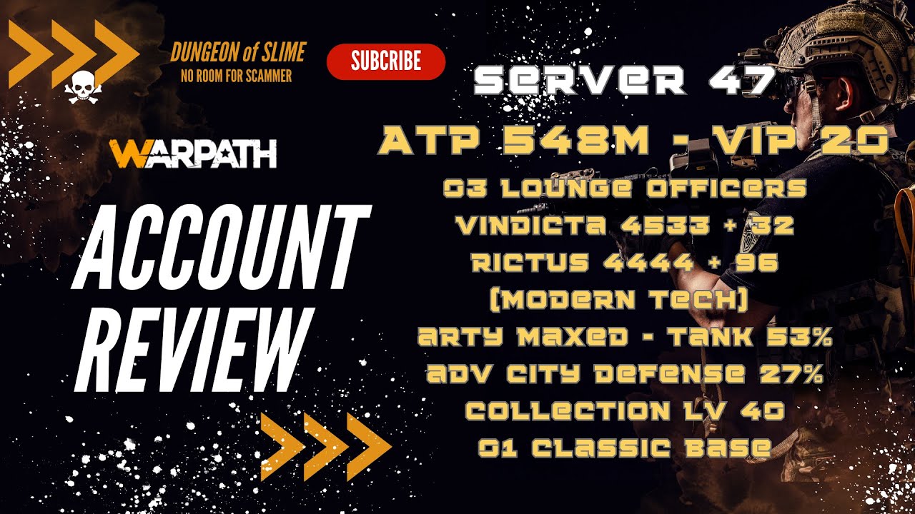 Server 47 - ATP 548m - VIP 20 - 03 LOUNGE OFFICERS - MODERN TECH ARTY MAXED - COL LV 40 - 01 CLASSIC