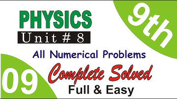9th Class Physics Numerical chapter 8 PTB | By Talha Academy #physcis #numericalproblem