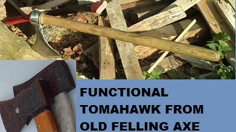 Awesome tomahawk from an old axe