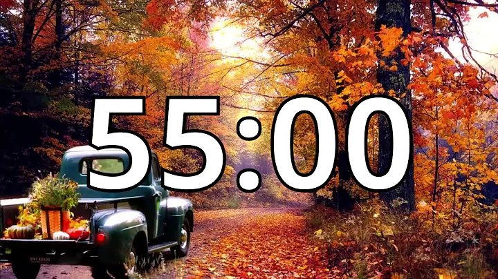 55 Minutes Autumn/Fall Countdown Timer With Music and Alarm (Simple Beep)