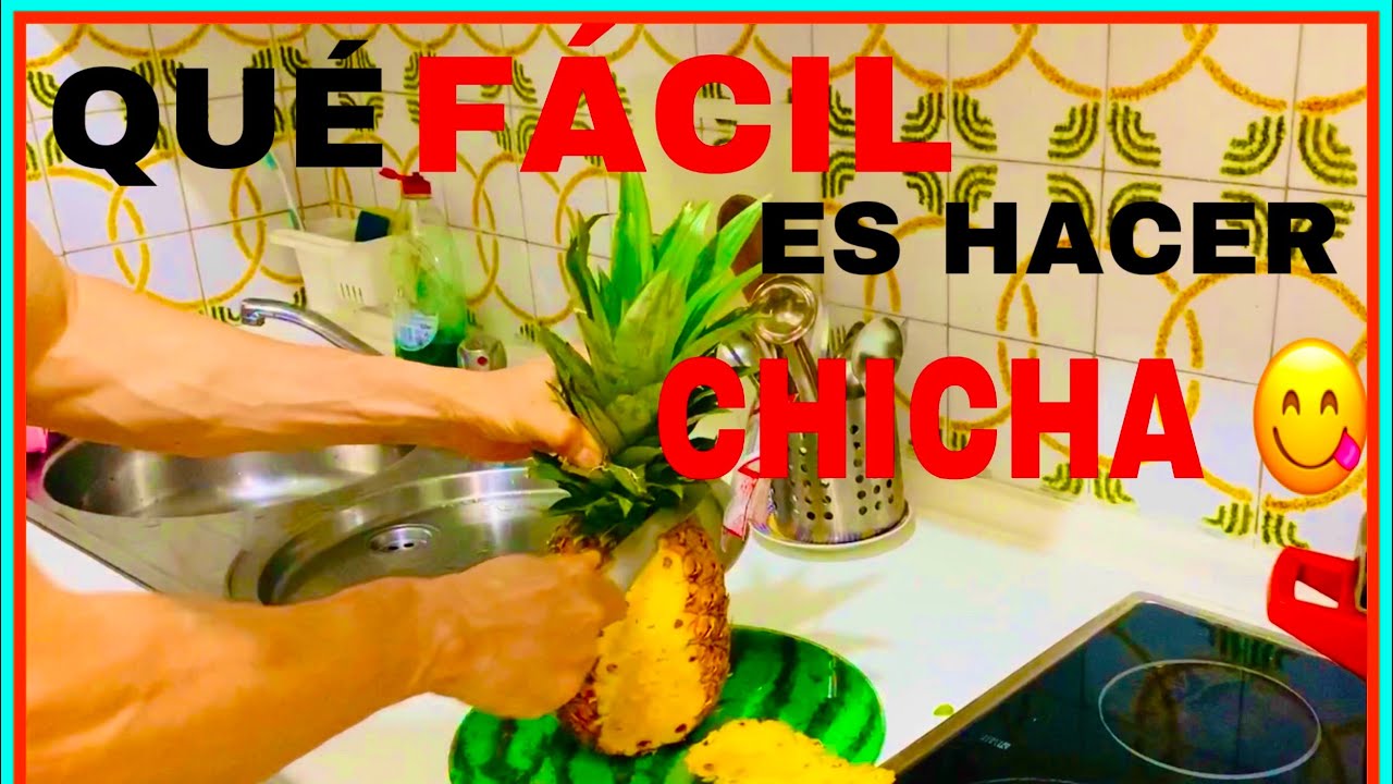 CÓMO HACER CHICHA DE PIÑA 🍍 FÁCIL aprende CÓMO PREPARAR CHICHA con cáscaras de piña