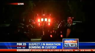 'We got him': Boston bomb suspect captured, brother killed