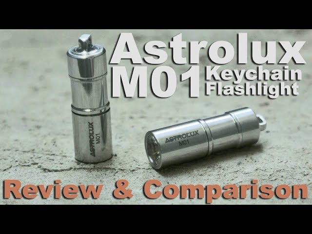 Astrolux M01 Nichia Keychain Flashlight Review. Powerful, tiny