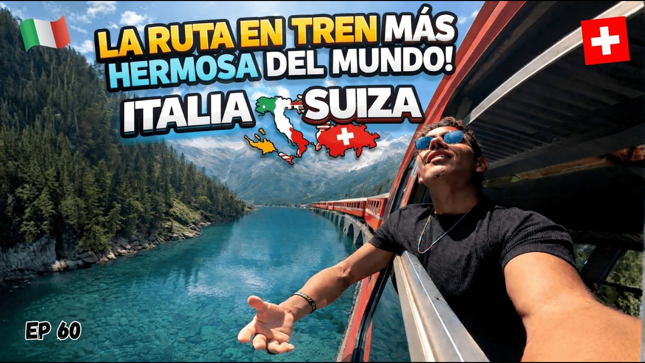 Cruzando los Alpes de ITALIA a SUIZA🏞️ | Mochilón por Europa – EP 60