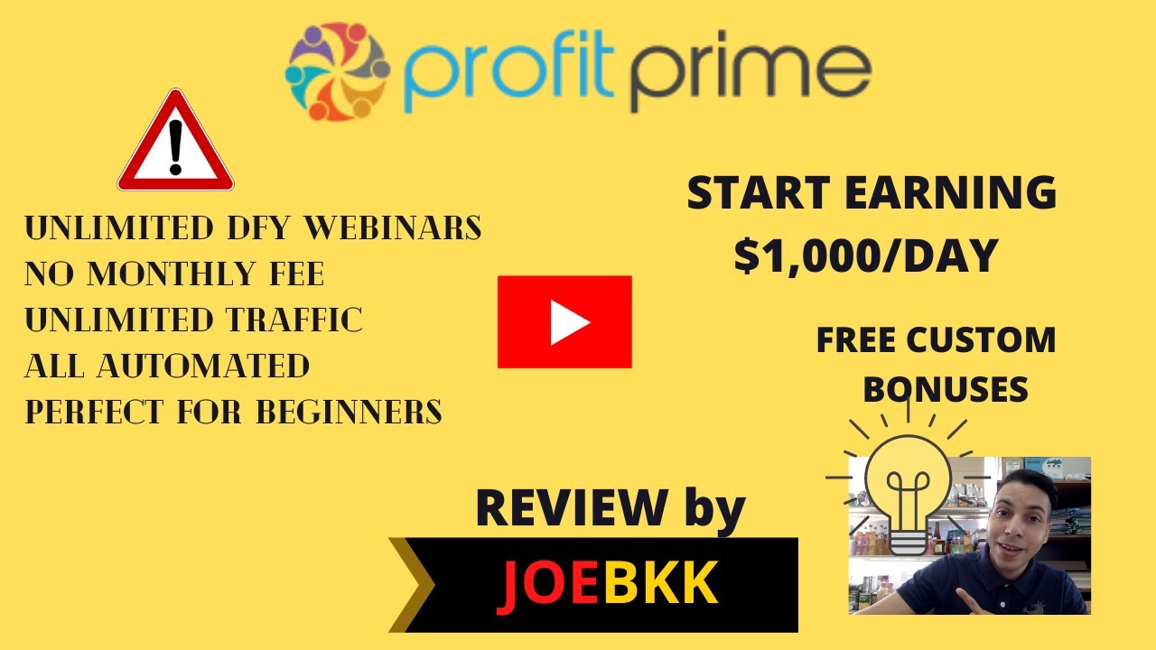 PROFIT PRIME FULL Review✅ ALL DETAILS YOU WANT TO KNOW ✅✅UNLIMITED WEBINARS✅NO MONTHLY FEE✅