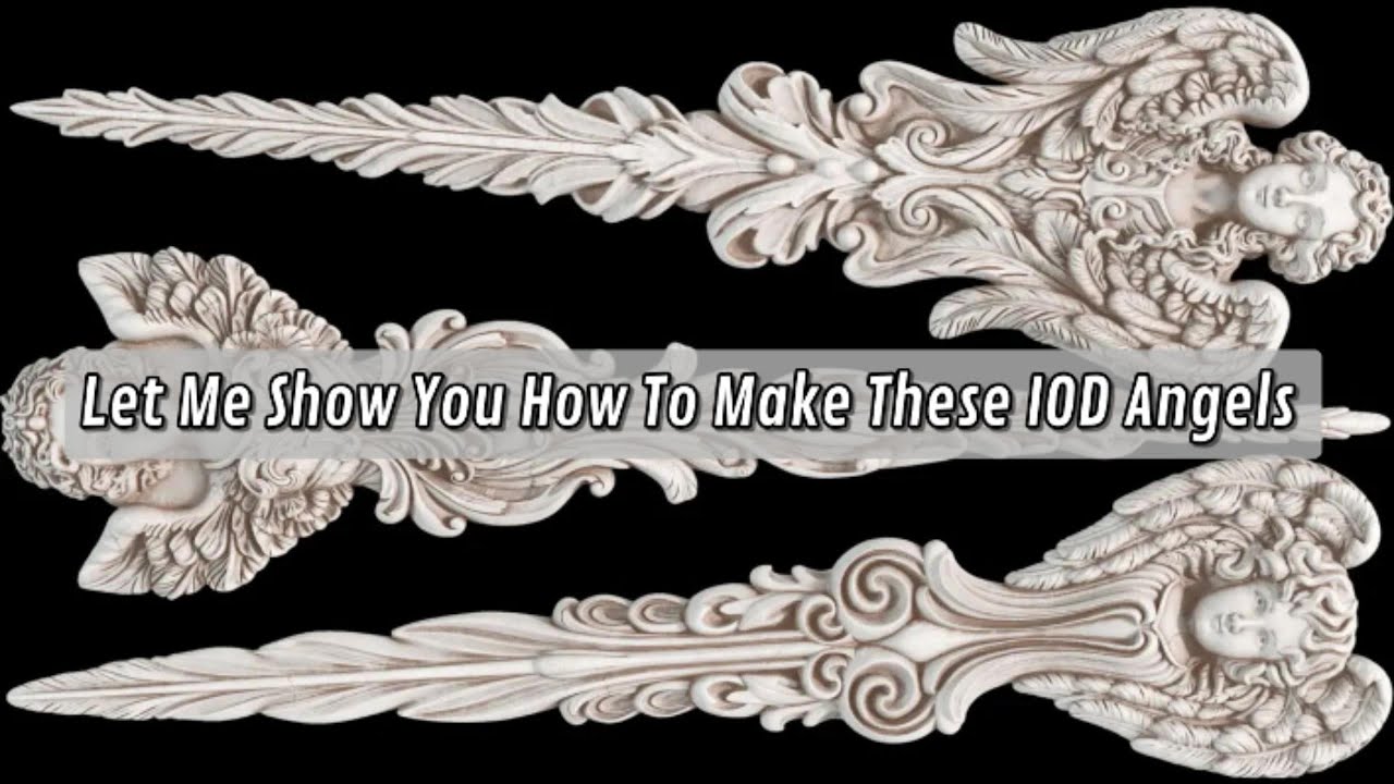 Как превратить формы IOD в потрясающие винтажные фигурки ангелов | Поделка к празднику, которую о...