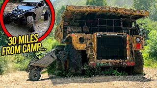 We Found This ABANDONED MEGA Dump Truck! *Got Stranded*