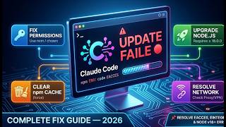 Claude Code Update Failed Complete Fix Guide — 2026 step By step full guide